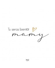 Cadre à poser - 10 x 10 cm - "Bientôt papy"