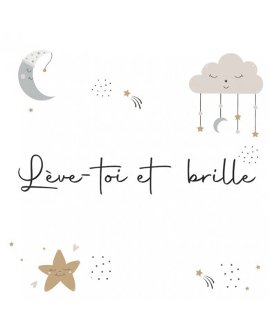 Cadre à poser - 10 x 10 cm - "Lève-toi et brille"