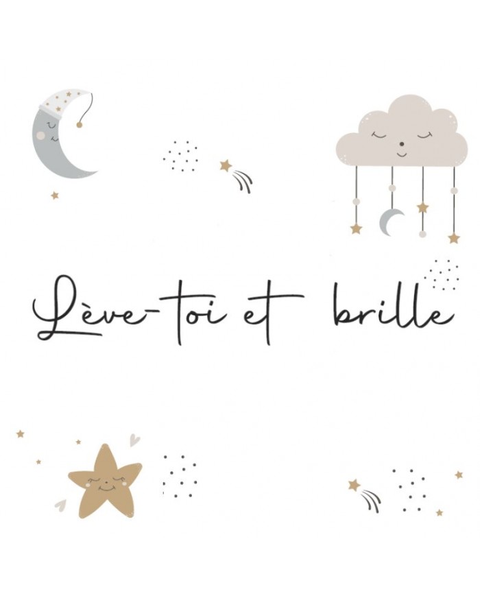 Cadre à poser - 10 x 10 cm - "Lève-toi et brille"