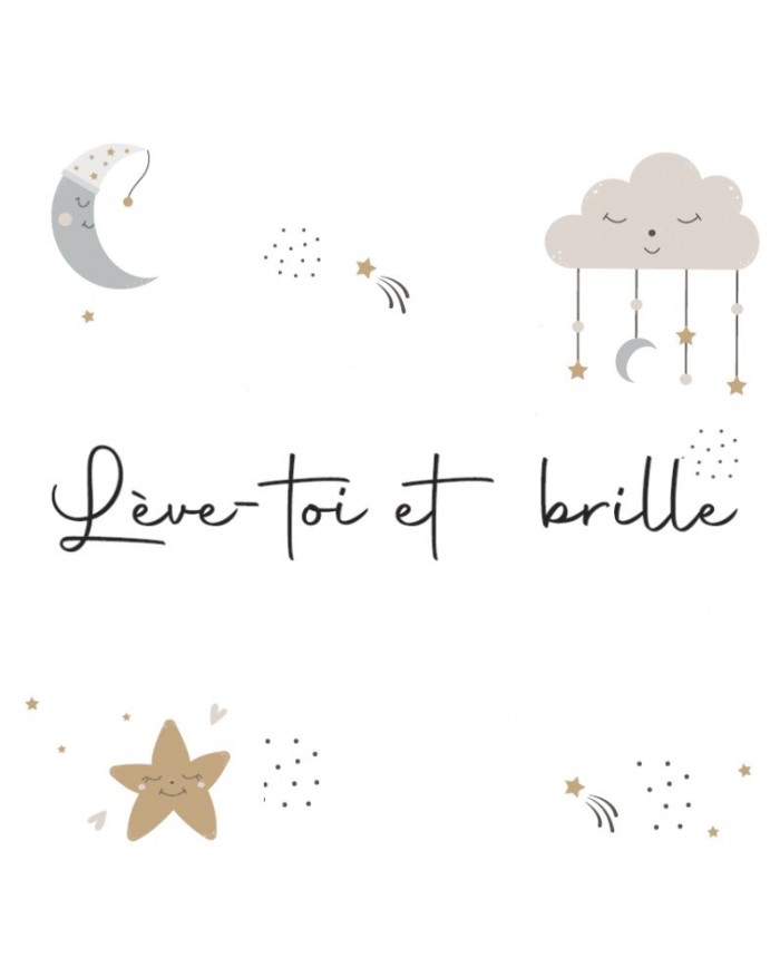 Cadre à poser - 15 x 15 cm - "Lève-toi et brille"