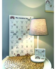 Cadre première fois - 30 x 50 cm - Lune étoile