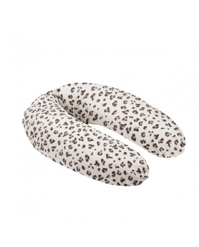 Grand coussin d'allaitement buddy Leopard Cream