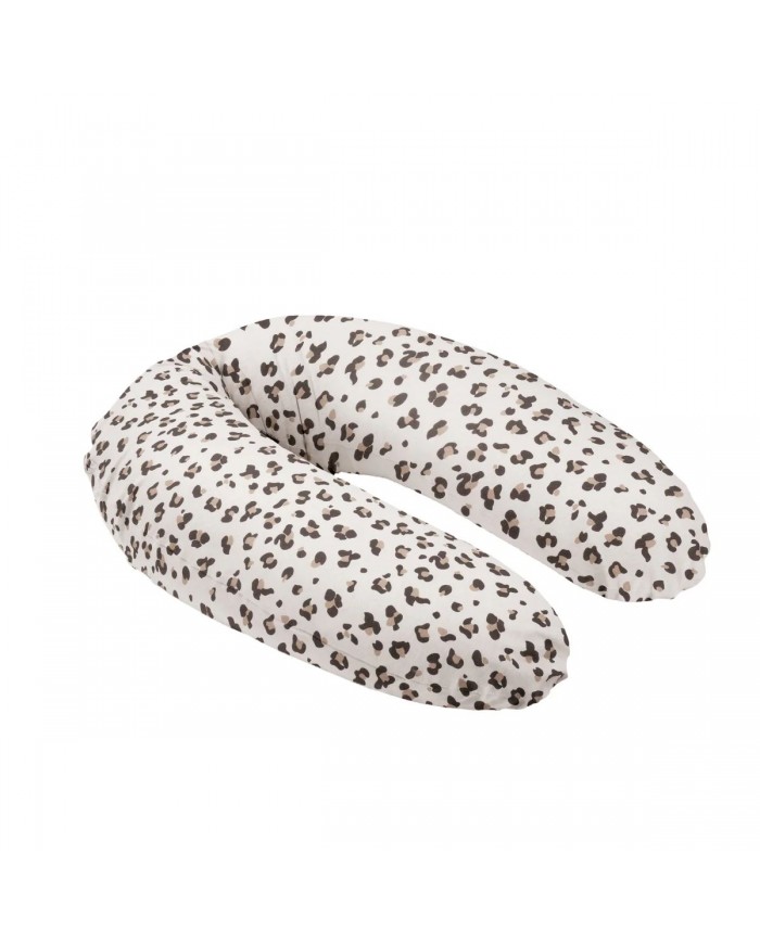 Grand coussin d'allaitement buddy Leopard Cream