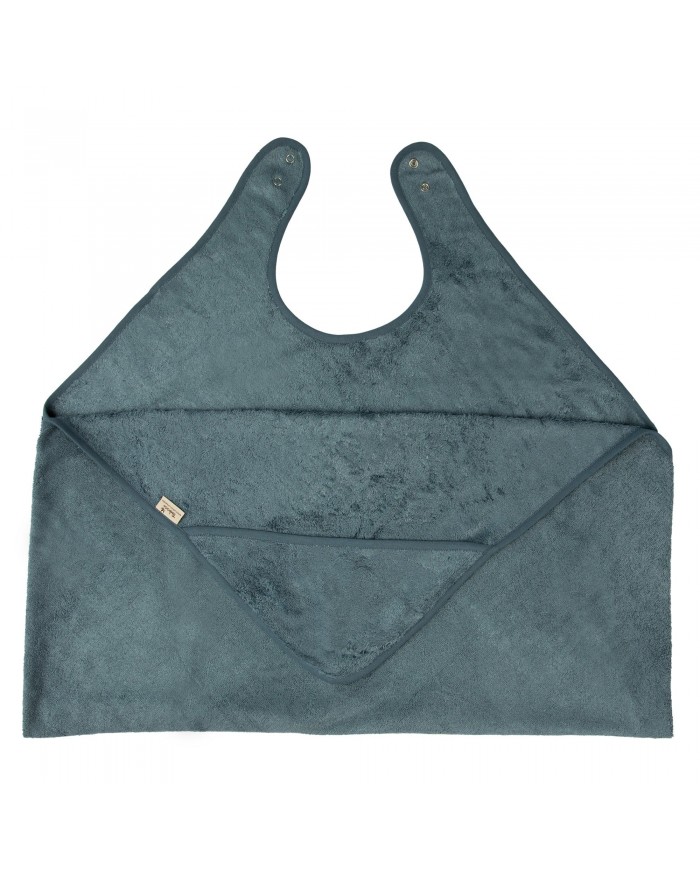 Cape de bain parent/enfant (98x104cm) - Marin
