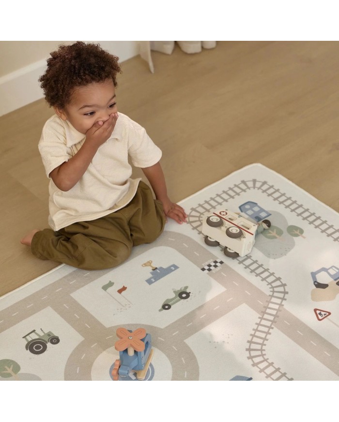 Tapis de jeu voitures - Beige