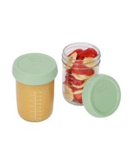 Lot de 2 pots en verre Badabowls