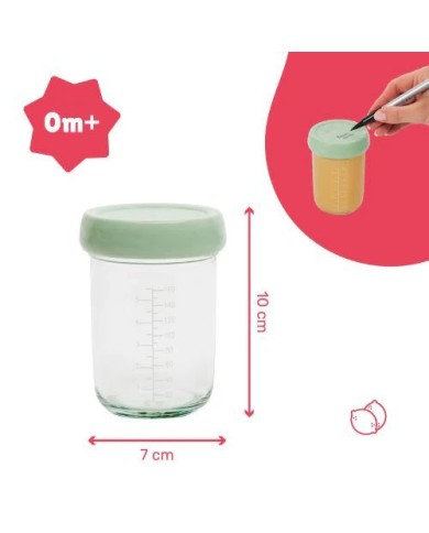 Lot de 2 pots en verre Badabowls