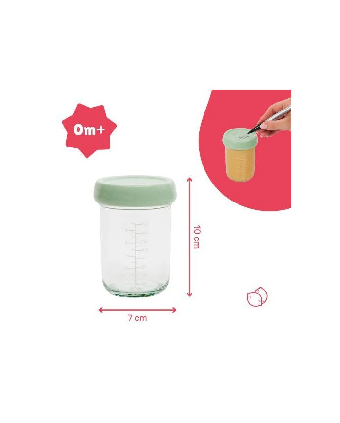 Lot de 2 pots en verre Badabowls