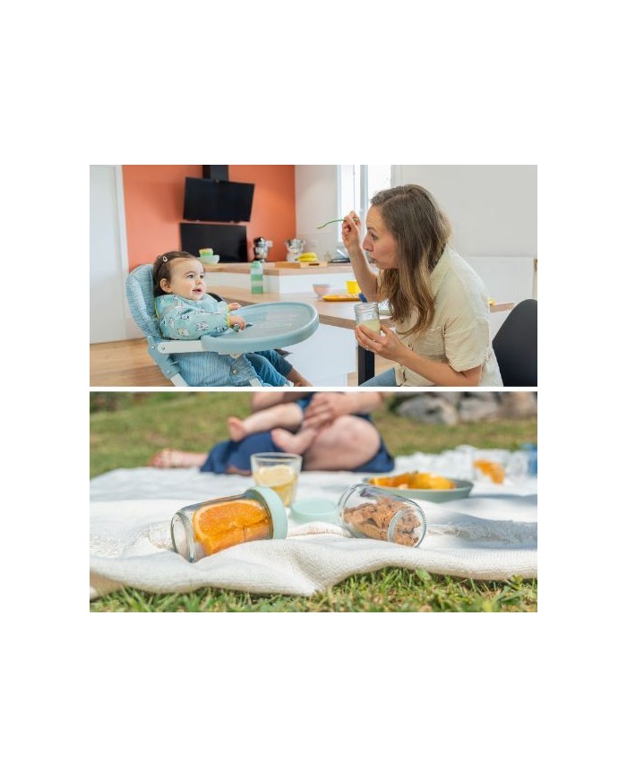 Lot de 2 pots en verre Badabowls