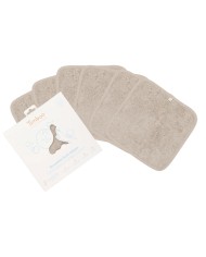 Lingettes réutilisables 20x20cm (6 pieces) - Feather Grey