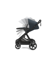 Poussette Thule Charm + nacelle - Darkest Blue