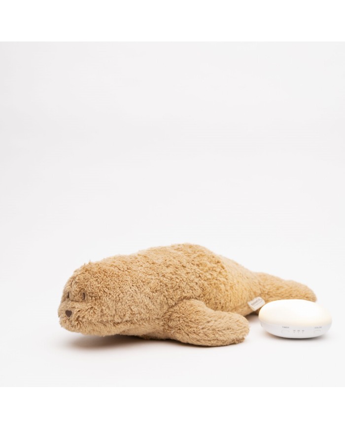 Peluche veilleuse organic Seal - Cappuccino 2.0