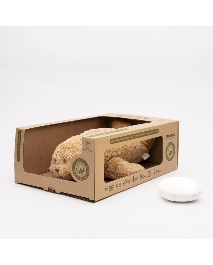 Peluche veilleuse organic Seal - Cappuccino 2.0