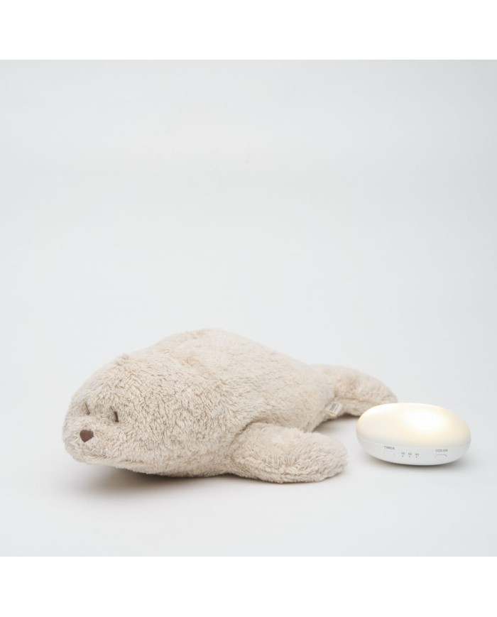 Peluche veilleuse organic Seal - Sand 2.0