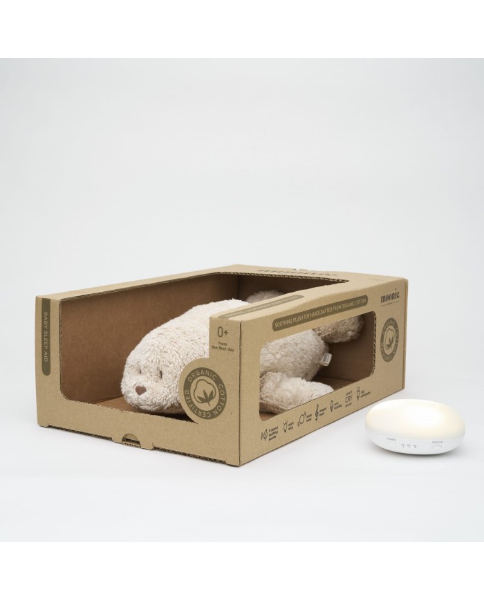 Peluche veilleuse organic Seal - Sand 2.0