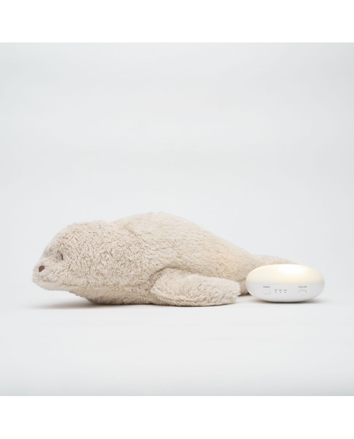 Peluche veilleuse organic Seal - Sand 2.0