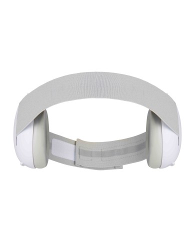 Casque de protection auditive 2 en 1 pour bébé/junior Blanc/gris