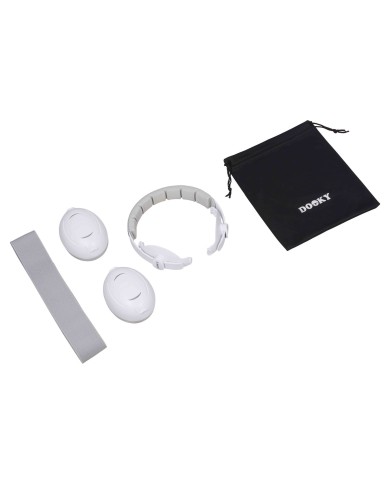 Casque de protection auditive 2 en 1 pour bébé/junior Blanc/gris