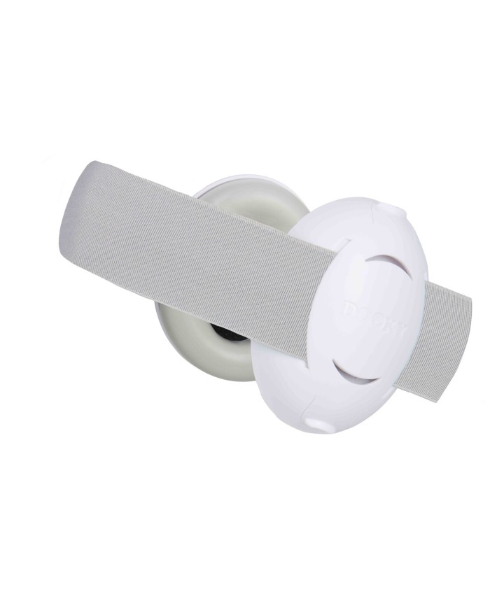 Casque de protection auditive 2 en 1 pour bébé/junior Blanc/gris