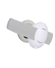 Casque de protection auditive 2 en 1 pour bébé/junior Blanc/gris