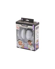 Casque de protection auditive 2 en 1 pour bébé/junior Blanc/gris