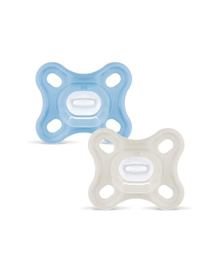 Sucettes Comfort silicone - 0-3 mois - Blue & Neutral