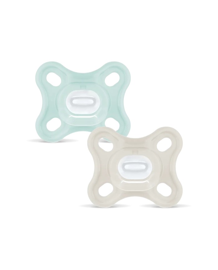 Sucettes Comfort silicone - 0-3 mois - Green & Neutral