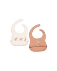 Bavoir Jersey Imperméable - Pretty Picnic - 5 Unités