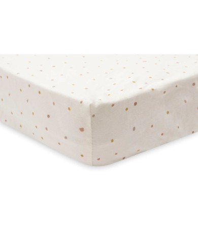Drap-housse Jersey 60x120cm - kangourou & Dusty Dot