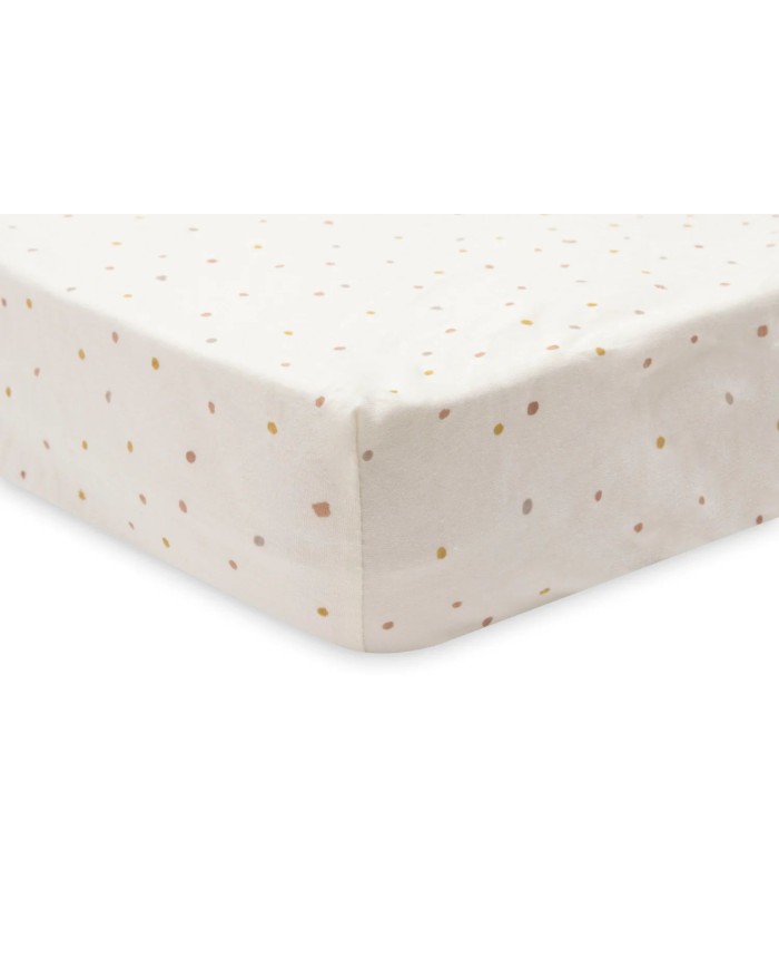 Drap-housse Jersey 60x120cm - kangourou & Dusty Dot