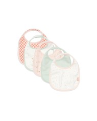 Bavoir Jersey Imperméable - Pretty Picnic - 5 Unités