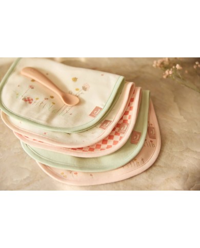 Bavoir Jersey Imperméable - Pretty Picnic - 5 Unités
