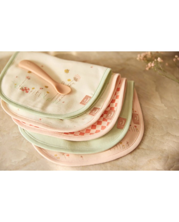 Bavoir Jersey Imperméable - Pretty Picnic - 5 Unités