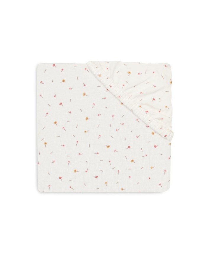 Drap-housse Jersey 60x120cm Pretty Picnic - Flower Drops