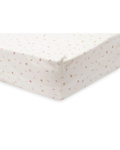 Drap-housse Jersey 60x120cm Pretty Picnic - Flower Drops