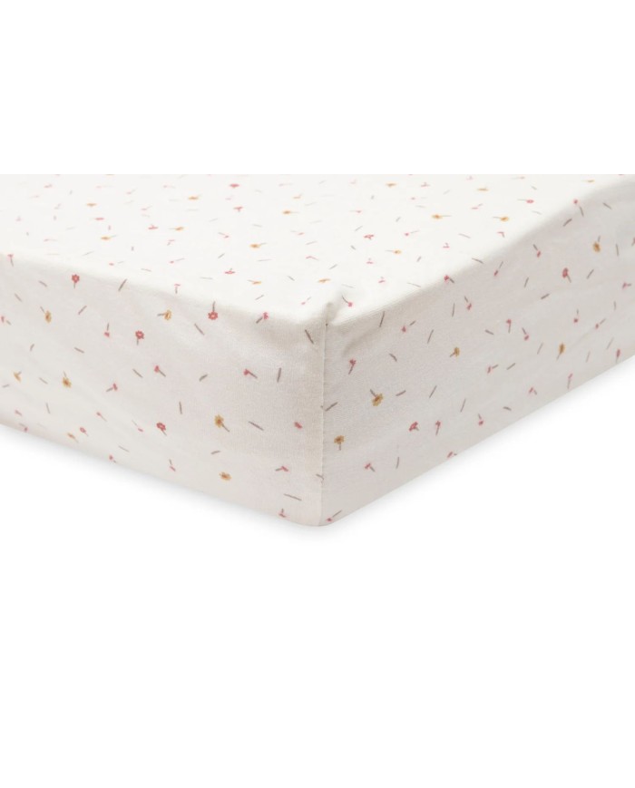 Drap-housse Jersey 60x120cm Pretty Picnic - Flower Drops