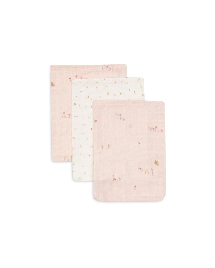 Gant de Toilette Gaze de Coton 15x20cm - Pretty Picnic - 3 Unités