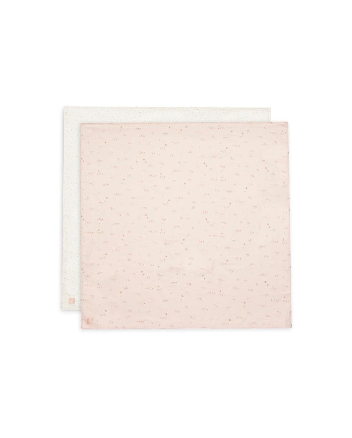 Lange Gaze de Coton Large 115x115cm - Pretty Picnic - 2 Unités