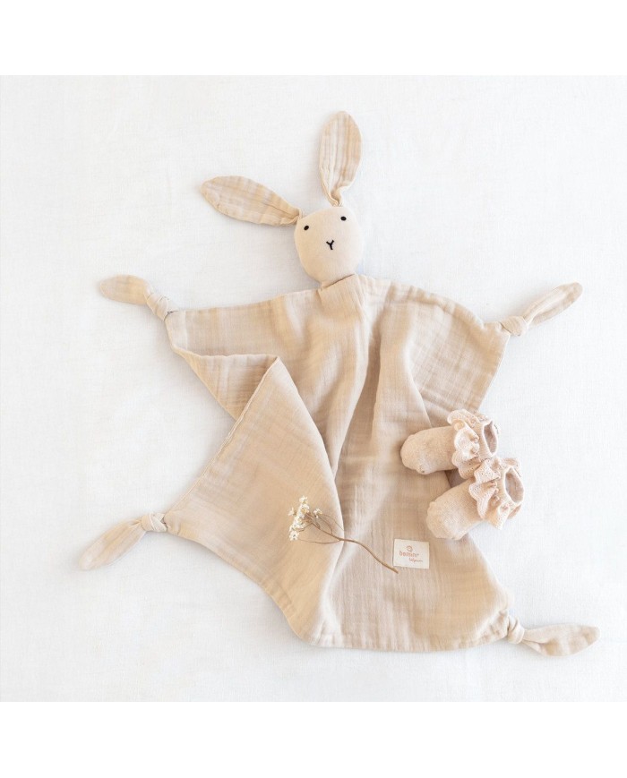 Doudou bunny 40*40 SWADY 23 pudding