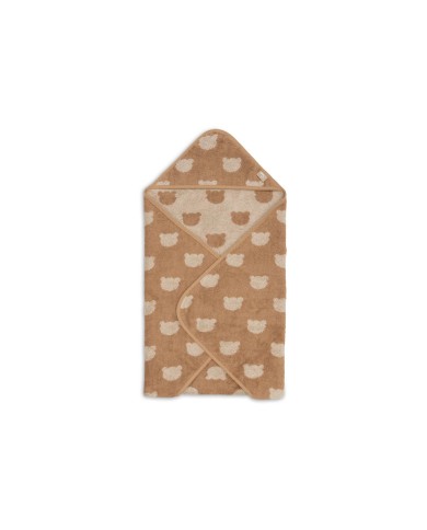 Cape de Bain Éponge 75x75cm - Jacquard - Teddy bear biscuit