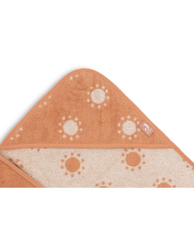 Cape de Bain Éponge 75x75cm - Jacquard - Sun Light Terra