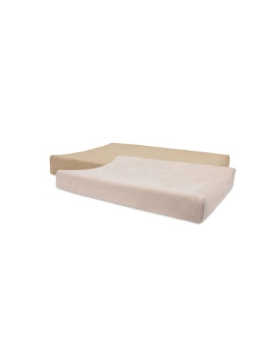 Housse matelas à Langer Éponge 50x70cm Wild rose/Biscuit - 2 Unités