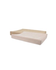Housse matelas à Langer Éponge 50x70cm Wild rose/Biscuit - 2 Unités