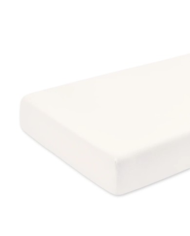 Drap housse jersey parc 75x95 cm 20 ecru