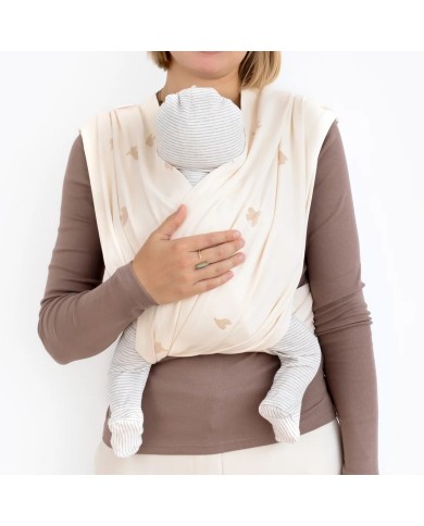 Porte bébé duo PIUMA 20 ecru size 1