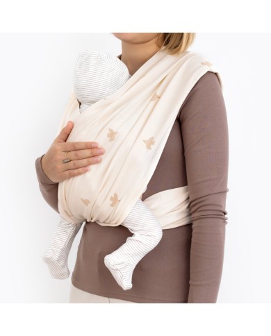 Porte bébé duo PIUMA 20 ecru size 1