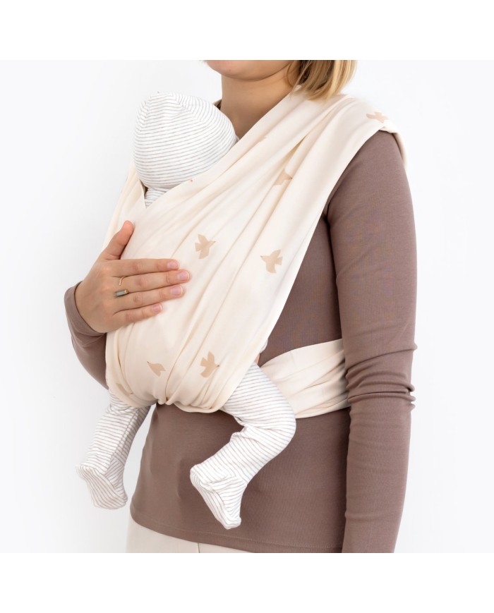 Porte bébé duo PIUMA 20 ecru size 1