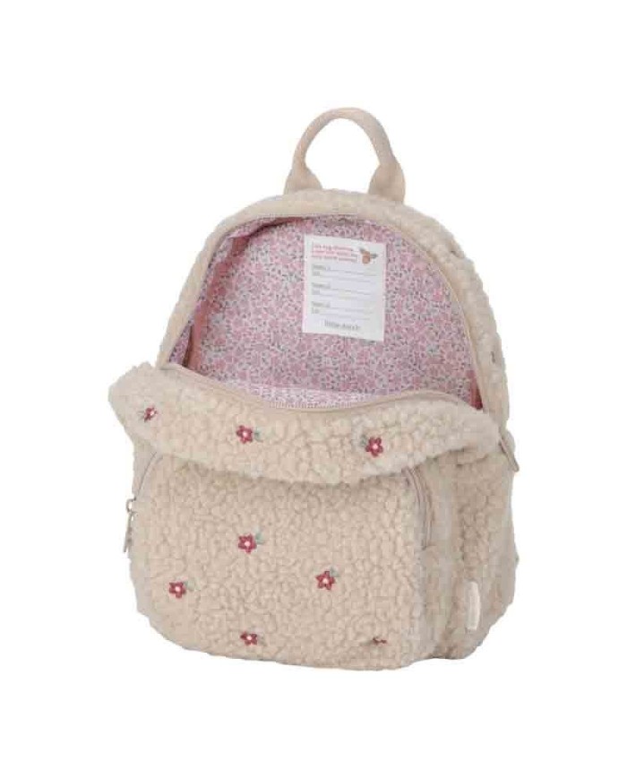 Sac à Dos en Teddy Fairy Garden beige