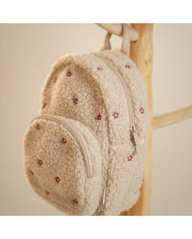 Sac à Dos en Teddy Fairy Garden beige