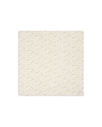 Tétras gaze de coton 115x115cm - Animals - 2 Unités